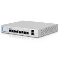 Ubiquiti US-8-150W 8-Port Layer 2 PoE Switch SFP Gen1, Fanless