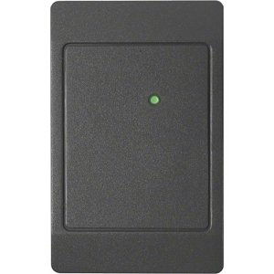 HID 5395C ThinLine II Proximity Reader with Wiegand Output, Pigtail, Beep On, LED Normally Red, Reader Flashes Green on Tag Read, Classic Black