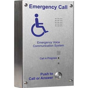 C-TEC EVC302S Hands-Free EVC Outstation, Surface Mount, Stainless Steel