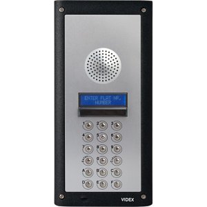 Videx 4202/1 Surface 4000 Series Modular Audio Digital Door Panel with Display for VX2200 Series