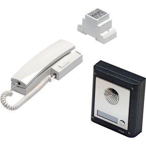 Videx 4K-4S Surface 4-Button Door Entry Kit with Stainless Steel Facia and Gun Metal