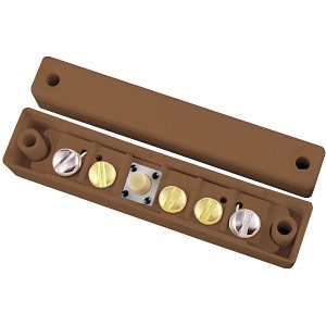 CQR SC517 Magnetic Surface Door Contact with Microswitch Tamper, Operating Gap 15mm, Brown