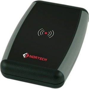 Nortech DT1-EM1-0000 Compact USB desktop reader. Reads 125kHz EM variants and derivatives.