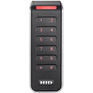 HID 20KTKS-02-0002BL Signo 20K Mullion Keypad Reader, Terminal, Smart Profile, Wiegand, 4bit Message, Black/Silver