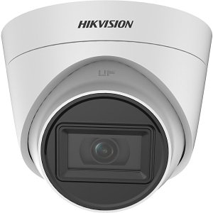 Hikvision DS-2CE78H0T-IT3FS Value Series 5MP Outdoor IR Turret Camera, 2.8mm Fixed Lens, Grey