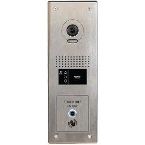Aiphone GTN-1V/S/SS/WAVE Touch Free 1-Way Video Entrance Station, Stainless Steel