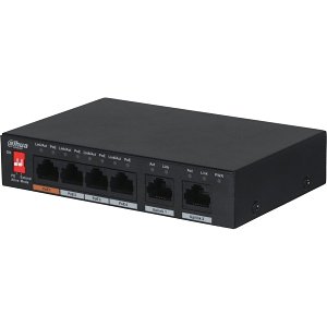 Dahua PFS3006-4ET-60 Desktop , 6-Port Unmanaged PoE Desktop Switch, 4 Ч RJ45 10-100M, 60W