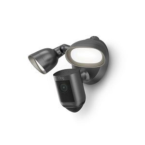 Ring Floodlight Cam Wired Pro, Outdoor Security Camera, Black (8SF1E1-BEU0)