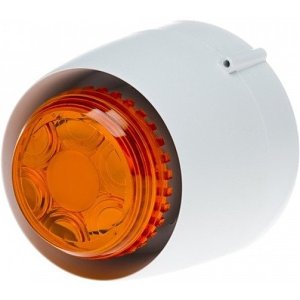 Cranford Controls 511-102L VTB Spatial Sounder Beacon 24V DC, EN54-3 Approved, 32-Tone Deep Base, White Body and Amber Lens