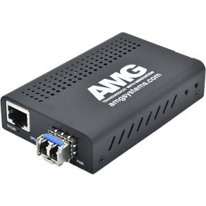 AMG 210M-1F-1SM1A Media Converter, 1 x 10-100Base-TX RJ45 Port