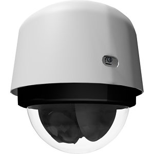 Pelco S7818L-EW1 Spectra Enhanced 7 Series 4K 20X Environmental PTZ Pendant Dome IP Camera, Clear Dome