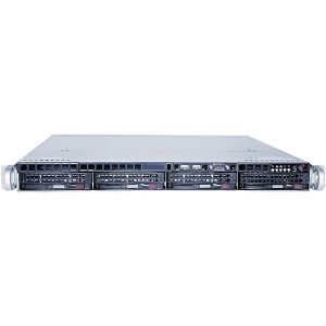 Hanwha 1U4BAYSERVER56TRAW Four-Bay Rackmount RAID Server, 6TB Storage, 1U RMS