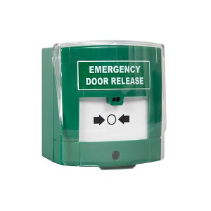RGL EDR-1N EDR Series, Emergency Single Pole Call Point Door Release Device with Reset Key N, Surface Mount, Green