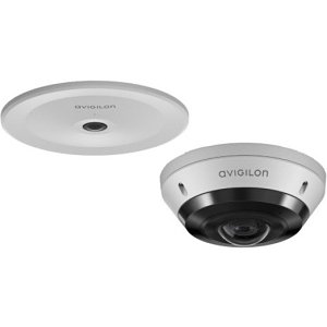 Avigilon 8.0C-H5A-FE-DC1 H5A-Series 8MP Fisheye Camera, 1.4mm Fixed Lens, In-Ceiling Mount, White