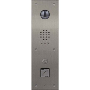 Videx VR120/136-1 1-Button VR120 Panel with 136 Amplifier, Flush Mount