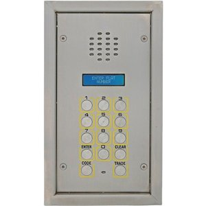 Videx SP300-1R Vandal Resistant Audio Digital Door Panel with Display and Name Scroll for VX2200 Series