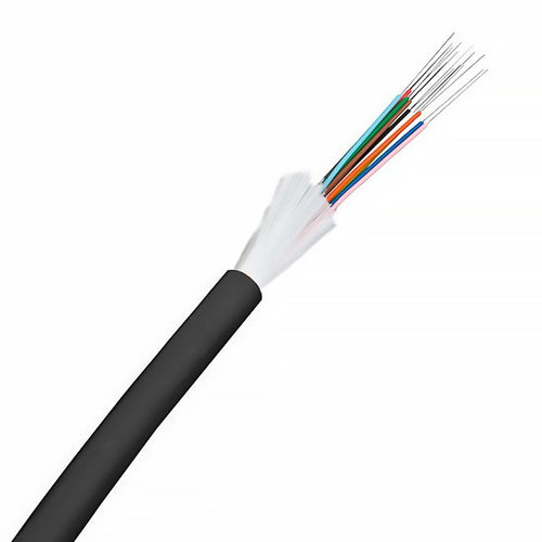 Connectix 002-005-004-95 Starlight Series Steel Wire Armoured Loose Tube Fibre Cable, 12-Fibre, OM3-50/125, Black