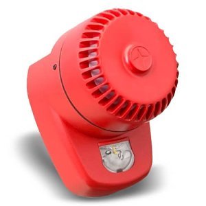 Eaton Fulleon, ROLP LX LED Sounder Beacon VAD, Red Flash, Red Housing (ROLP/R1/LX-W/RF E38)