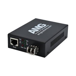 AMG 210M-1GAT-1SM1B-P30 210M PoE Series, Commercial PoE Media Converter, 1 x 10-100-1000Base-TX RJ45 Port, Multimode, 1-Fibre, B-Side