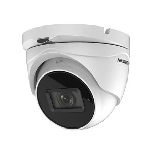 Hikvision DS-2CE79H0T-IT3ZE Value Series 5MP IR HDoC Turret Camera, 2.7-13.5mm Motorized Varifocal Lens, White