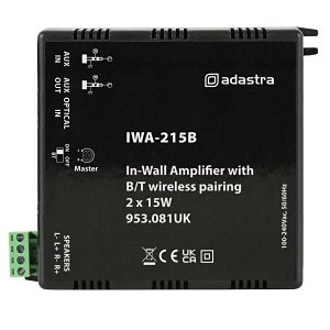 Adastra IWA215B Audio Amp In-Wall With Bluetooth 2 X 15w