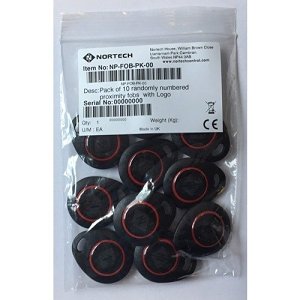 Nortech NP-FOB-PK-00 CardPROX Proximity Fobs, 10-packPack Of 10