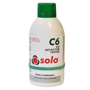 Solo C6-001 Solo C6 Carbon Monoxide Detector Tester Aerosol, 250ml, for use with Dispenser