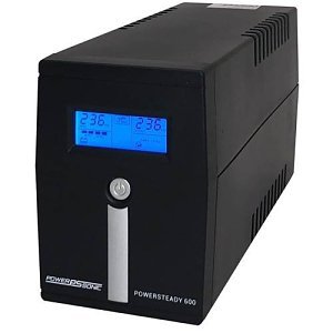 Power Sonic 600 Powersteady Series, 16A, UPS with Battery Charger, 12V 7AH, Tower, LCD display