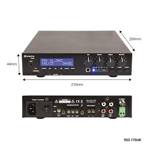 Adastra UM60 Mixer Amp 60w, 100v, USB, FM Tuner, Bt