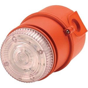 Cranford Controls IS-MC1-R-R Intrinsically Safe MiniAlert Sounder Beacon Red Body and Lens