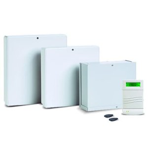 Honeywell C005-E1-K22I FX020 Galaxy Flex-20 Zone Hybrid Control Panel Kit, 4-Piece, Includes Small Metal Enclosure, MK7 Keyprox Keypad, and IP Module