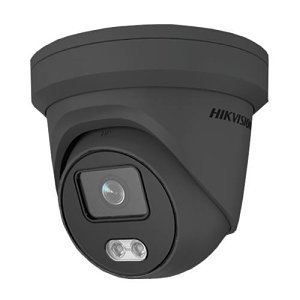 Hikvision DS-2CD2347G2-LU Pro Series ColorVu IP67 4MP IR 30M IP Turret Camera, 2.8mm Fixed Lens, Grey