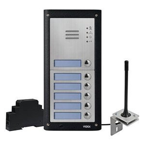 Videx GSM4K-6/4G 4000 Series 6-Button 4G GSM Audio Kit, Flush Mount