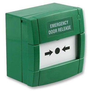 KAC M3A-G000SG-STCK-12 Green Call Point with Emergency Door Release Text