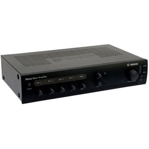 Bosch Audio PLE-1ME120-EU PLENA Economy Mixer Amplifier, 120W, 4 Microphones and 3 Background Music (BGM) Inputs