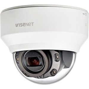 Hanwha XND-6080R Wisenet X Series, WDR 2MP 2.8-12mm Motorized Varifocal Lens, IR 30M IP Dome Camera, White