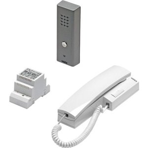 Videx SLK Audio Kit, 1-Way 6h Slimline Door Panel with 3011 Telephone and Power Supply Unit