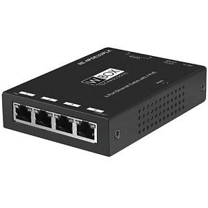 W Box 0E-4POE2UPLK 4-Port Unmanaged Fast Ethernet PoE Switch with 2-Port Uplink, 10/100 Mbps