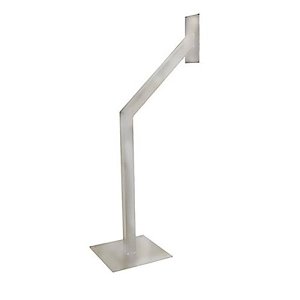 CDVI GNP-1C-SS Car height goose neck post, stainless Steel