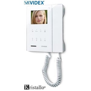 Videx KRV72W 7" Hands-free Colour Video Monitor, White