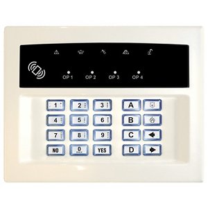 Pyronix LEDRKP-WHITE-WE Enforcer Two-Way Wireless Arming Station, with Integrated Proximity Reader, White