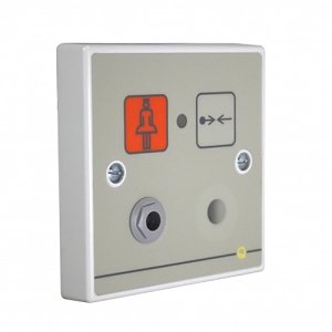 C-TEC QT602ERS Quantec, Addressable Infrared Call Point with Iconised Label, Sounder and Remote Socket, Button Reset