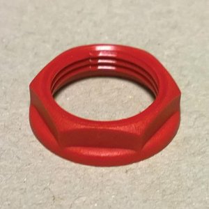 Cables Britian SRLN20A0 20mm Locknut, Red, 100-Pack