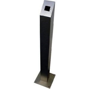 CDVI RPSS-CUT Angled top stainless Steel post with UK back-box format cut out
