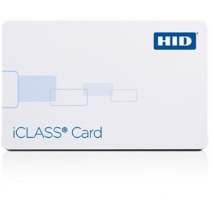 HID 2000PGGMN iCLASS 2K/2 Printable PVC Smart Card, Programmed, Glossy Front and Back, Matching Numbers, No Slot Punch