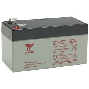 Yuasa NP12-12FR Industrial NP Series, 12V 12Ah Valve Regulated Lead Acid Battery, Flame Retardant, 20-Hr Rate Capacity, General Purpose
