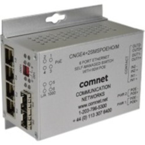 ComNet 10/100/1000 Mbps Intelligent Redundant Ring Gigabit Switch With Optional PoE+