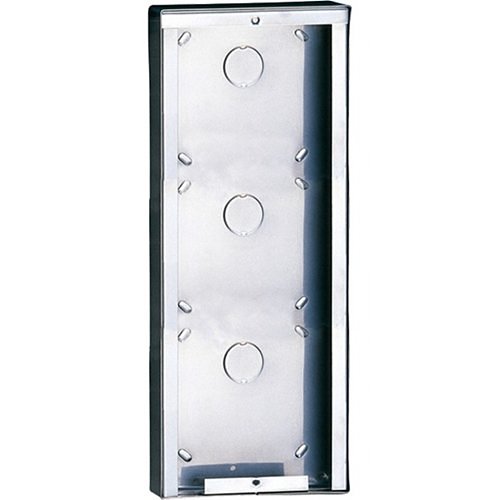 Comelit PAC 3316-3 Powercom Series, 3-Module Surface-Mounted Housing, Stainless Steel