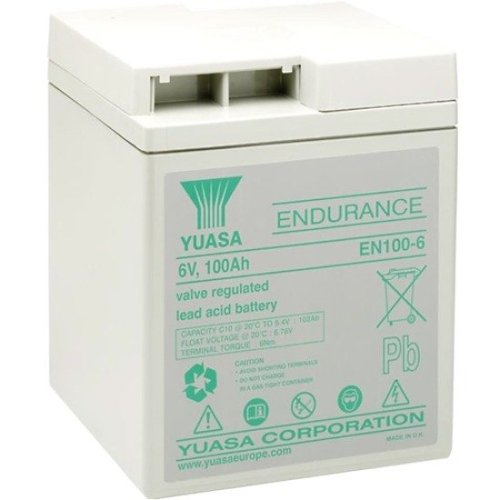 Yuasa EN100-6 Industrial Endurance Series, 6V 100Ah High Rate Valve  Regulated Lead Acid Battery, 20