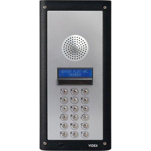 Videx 4202/1 Surface 4000 Series Modular Audio Digital Door Panel with Display for VX2200 Series